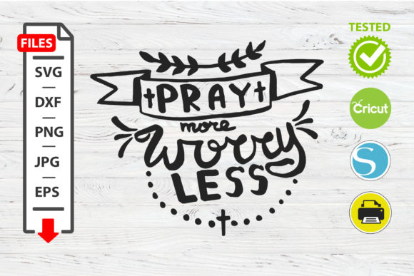 Review: Pray More Worry Less SVG for Embroidery