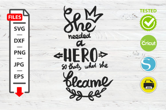 Review: She Needs a Hero SVG for Embroidery