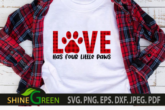 Review: Valentine Love Buffalo Plaid Paw Design